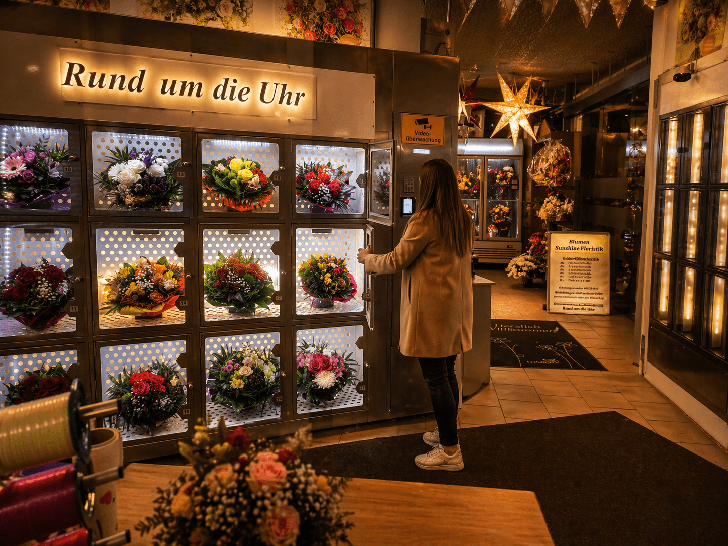 Blütenatelier Rose – SB-Laden & Blumenautomat Zirndorf, rund um die Uhr geöffnet